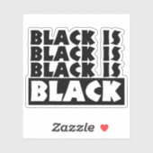 Schwarz Aufkleber (Blatt)