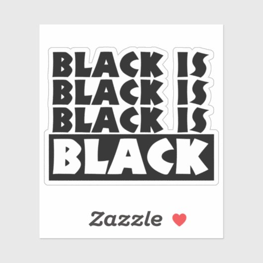 Schwarz Aufkleber (Blatt)