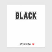 schwarz aufkleber (Blatt)