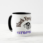 Schwarz-Auge HNO. U. Grafik-Kaffee-Tasse Tasse (Vorderseite Links)