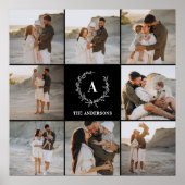 Schwarz aus der modernen Foto-Collage Poster (Vorne)