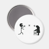 Schwarz-Bad Ninja Kampf Großmutter Magnet (Vorderseite/Rückseite)