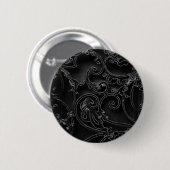 Schwarz-Barockwirbelmuster Button (Vorne & Hinten)