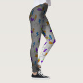 Schwarz bedruckte Leggings (Rechts)