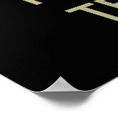 Schwarz-behalten Plakatvorlage | Anpassbar Poster (Ecke)