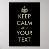 Schwarz-behalten Plakatvorlage | Anpassbar Poster (Vorne)