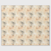 Schwarz & Beige Abstract Geschenkpapier (Flach)