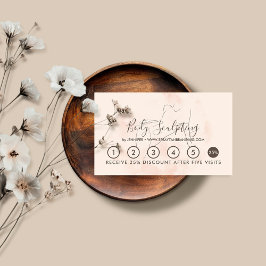 Schwarz-Beige Body-Skulptur Wellness-Center Visitenkarte