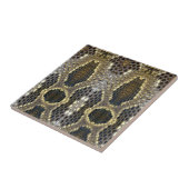 Schwarz-Beige-Tiermuster Schlangen-Druck Fliese (Seite)