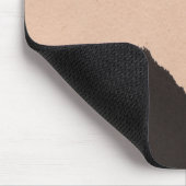 Schwarz & Beige Torn Edges Mousepad (Ecke)