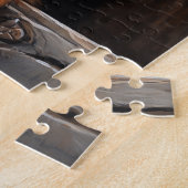 Schwarz-Bein-Cavalier-Welpe Puzzle (Seite)