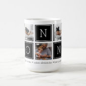 Schwarz | Benutzerdefinierte Collage für Nicht-5-F Kaffeetasse (Mittel)