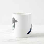 Schwarz-berechnete Elster Verwandlungstasse (Mittel)