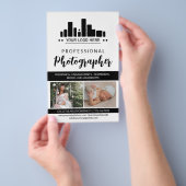 Schwarz-Beruflich-Fotograf Ihr Logo Flyer (Handgriff)