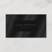 Schwarz beruflicher moderner Anwalt Visitenkarte (Vorderseite)