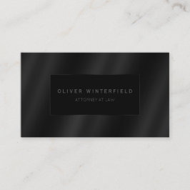 Schwarz beruflicher moderner Anwalt Visitenkarte