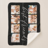 Schwarz | Best Friends Foto Collage Sherpadecke (Vorderseite)