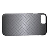 Schwarz bis Grau Diamondplate Stahl Hintergrundkun Case-Mate iPhone Hülle (Rückseite (Horizontal))