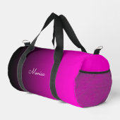 Schwarz bis Hot Pink Gradient Duffle Bag (Rechte Ecke)