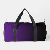 Schwarz bis Royal Lila Gradient Duffle Bag (Rückseite)