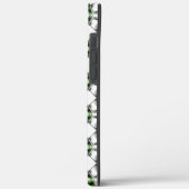 Schwarz bis Weiß mit Grün, wiederholt virtuelle Li Case-Mate iPhone Hülle (Rückseite / Links)