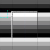 Schwarz bis Weiß Ombre Streifen Stoff (Kachel)