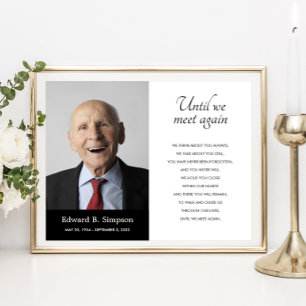 Schwarz bis wir uns wieder treffen Beerdigung Gedi Poster