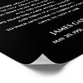 Schwarz, bis wir uns wieder treffen Feier des Lebe Poster (Ecke)