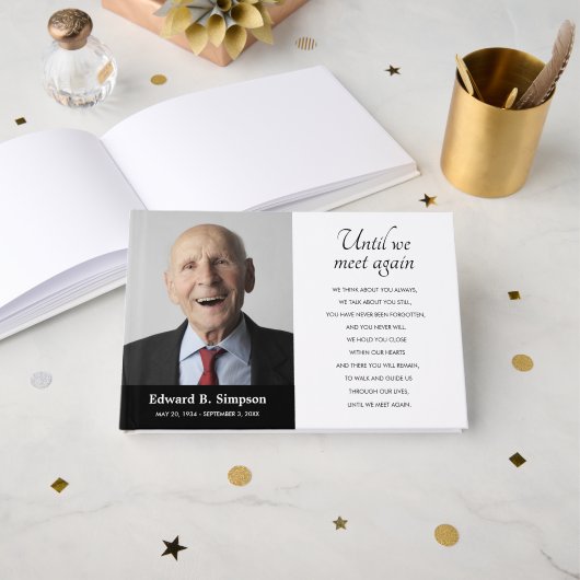 Schwarz bis wir wieder Treffen Memorial Foto Gästebuch (Vorderseite Offen)