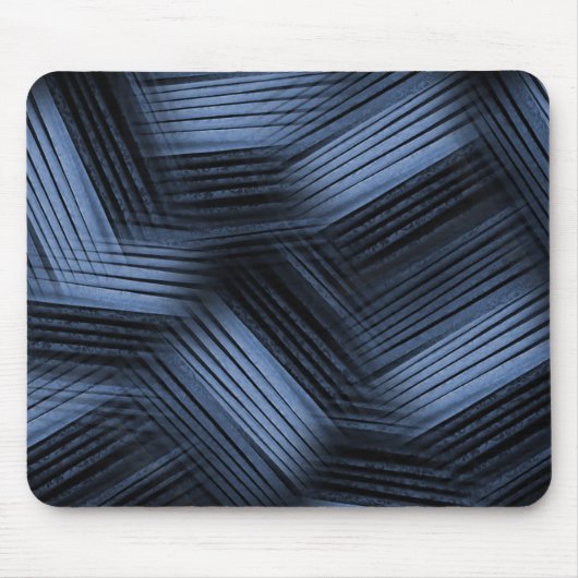 Schwarz-Blau-Abstract-Design Mousepad (Vorne)
