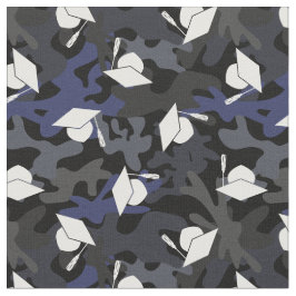 Schwarz-Blau-Camouflage-Muster Abschluss Stoff