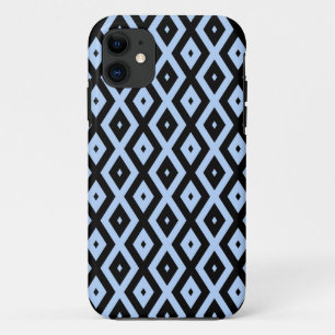 Schwarz-Blau-Diamantmuster Case-Mate iPhone Hülle