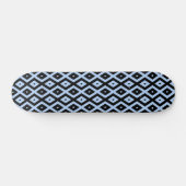 Schwarz-Blau-Diamantmuster Skateboard (Horizontal)