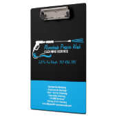 Schwarz-Blau-Druck Waschwasser-Spray Klemmbrett (Links)