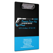 Schwarz-Blau-Druck Waschwasser-Spray Klemmbrett (Rechts)