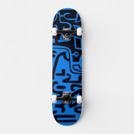 Schwarz-Blau Extreme Sports Surfer Skateboard