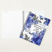 Schwarz/Blau Floral Watercolor Geschäftsplaner Planer (Anzeige)