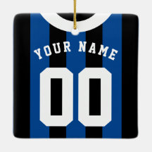 Schwarz & blau gestreifte SportJersey-Vorlage