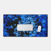 Schwarz-Blau-Glas Abstrakt mit Vortex Schreibtischunterlage (Tastatur & Maus)