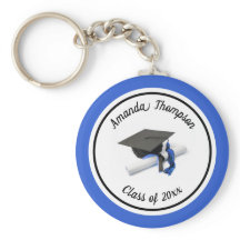 Schwarz-Blau-Graduierungskappe und Tassel