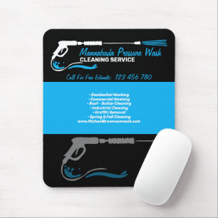 Schwarz Blau Hochdruckreiniger Wasserreinigung Pro Mousepad