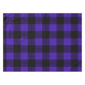 Schwarz/Blau Kariert geprüft Tischdecke (Vorderseite (Horizontal))