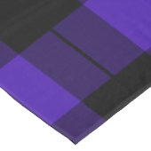 Schwarz/Blau Kariert geprüft Tischdecke (Schrägansicht)