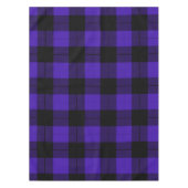 Schwarz/Blau Kariert geprüft Tischdecke (Vorderseite)