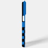 Schwarz-blau kariert gestreift Personalisiert Case-Mate iPhone Hülle (Rückseite / Rechts)