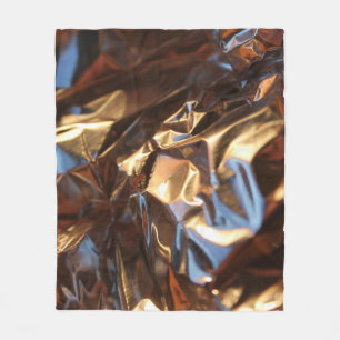 Schwarz-Blau-Lederjacke Fleecedecke