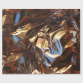 Schwarz-Blau-Lederjacke Geschenkpapier (Flach)