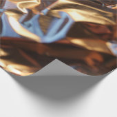 Schwarz-Blau-Lederjacke Geschenkpapier (Ecke)