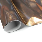 Schwarz-Blau-Lederjacke Geschenkpapier (Rolleneckpunkt)