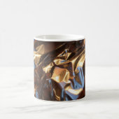Schwarz-Blau-Lederjacke Kaffeetasse (Mittel)